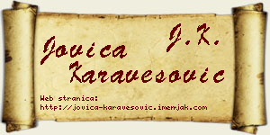Jovica Karavesović vizit kartica